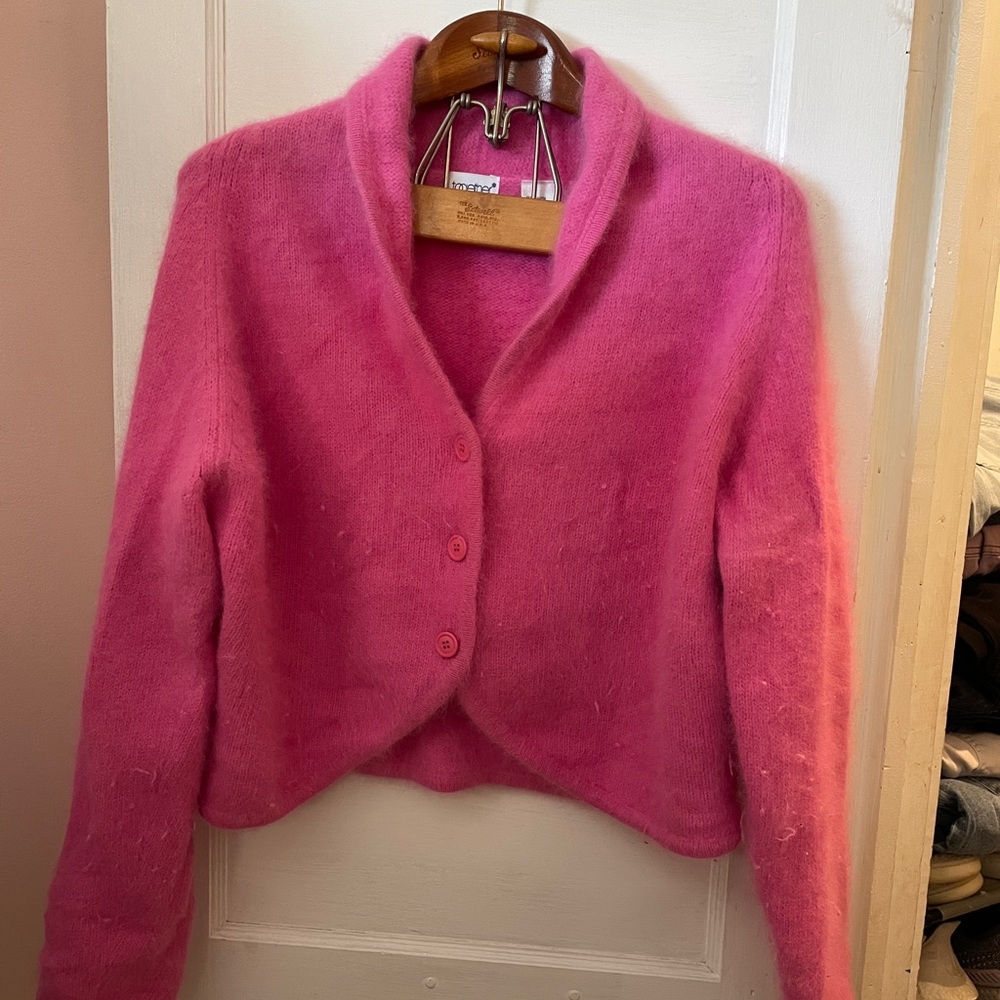 Vintage Angora Sweater Cardigan